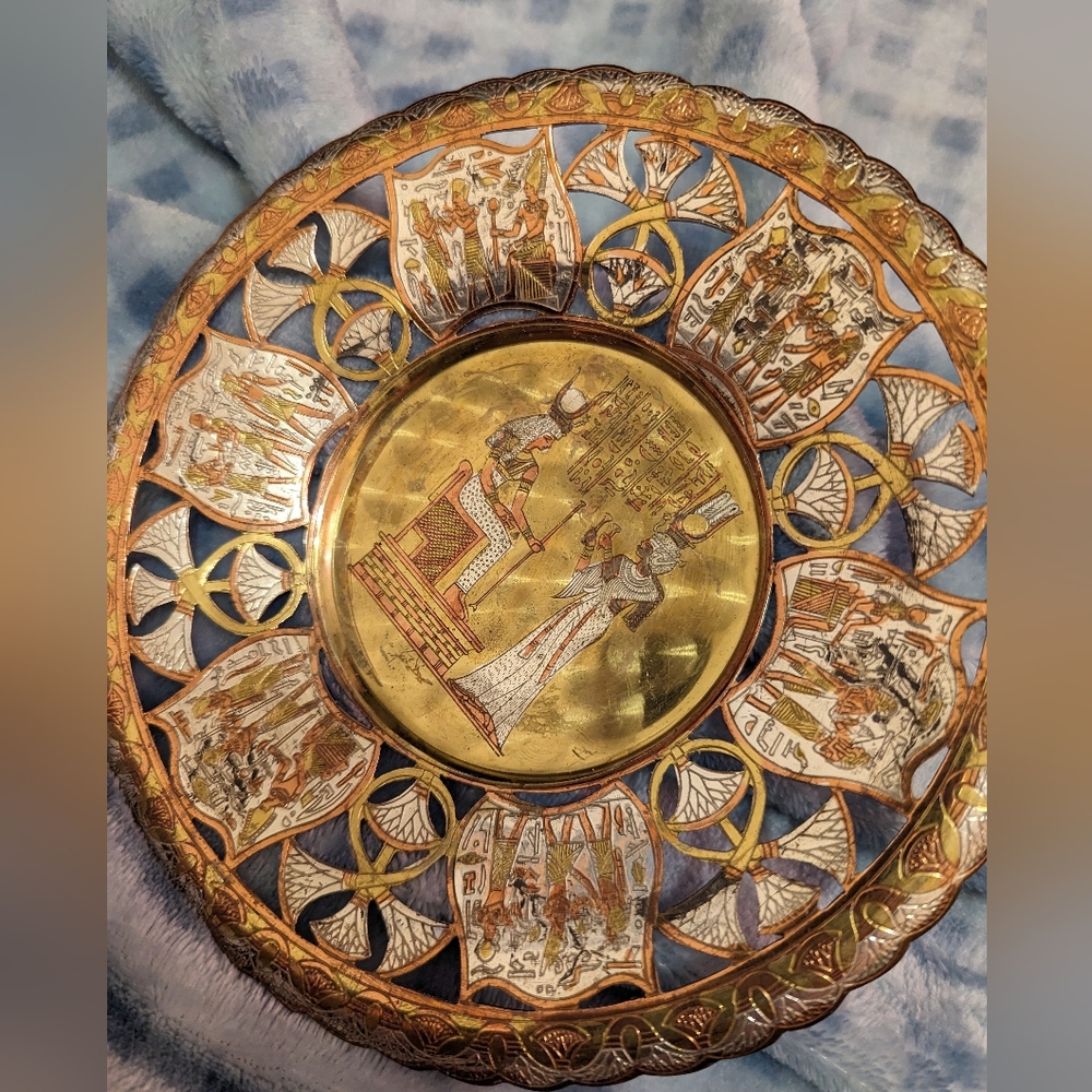 Egyptian vintage plate wall art